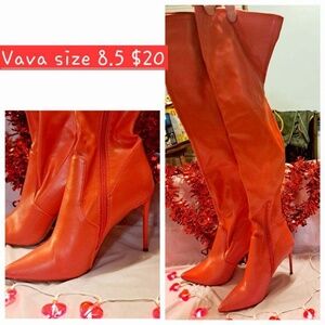 Vava size 8.5 red boots